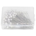 100 pcs perle pins t�te ronde fixation positionnement aiguilles droit couture d�coration fournitures
