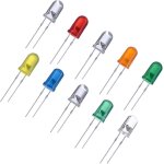 100 pices diodes electroluminescentes diode led 10 couleurs 5 mm