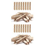 100x pinces a linge heavy duty outdoor avec ressort, pinces a linge en bois pour l'artisanat et les v�tements ...