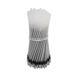 100x / set effaable argent tissu marqueurs mercury - silver crayon recharge