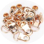 100 set sholacet crochet dring oeillet boucle en laiton chaussure en cuir sac diy rivet outil or 9x14mm ...
