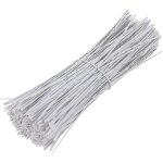 1000pcs attache de cble a cordon torsad attaches rutilisables (5, 9 pouces, blanc)