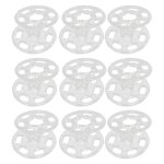 100pcs clair chemise boutons manteau boutons - pression boutons invisible boutons - pression attaches ...