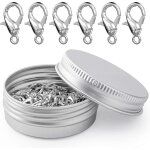 100pcs fermoirs a homard, fermoirs a pinces de homard en alliage métallique, clip a homard pour collier ... 100pcs fermoirs a homard, fermoirs a pinces de homard en alliage métallique, clip a homard pour collier ...