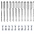 100pcs machine a coudre aiguilles aiguille a pointe rgulire pour chanteur, tailles assorties 65 / 9, ...