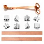 100pcs mches en bois pour bougies, mches de bougie en bois mches en bois avec tondeuse naturelle pour ...