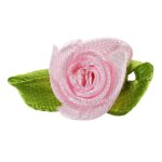 100pcs mini satin ruban rose fleur feuille de mariage décor appliques couture diy couleur principale ... 100pcs mini satin ruban rose fleur feuille de mariage décor appliques couture diy couleur principale ...