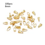 100pcs perles pinch clip fermoir bail hooks petit collier fermoirs pendentif charmes fermoirs artisanat ...