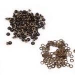 100pcs petits oeillets oeillets avec rondelles pour vtements, cuir, sacs (diamtre intrieur 4mm)