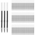 100pcs recharges de stylos perls, recharge de stylo bille 1, 0mm recharge de stylo a bille noir recharges ...