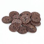 100pcs rond peint boutons coquille de noix de coco bricolage couture artisanat 2 trous boutons 20mmcolor ...