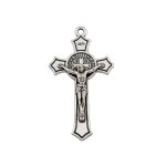 100pcs saint benedict mdaille jsus christ croix alliage charme pendentifs pour la fabrication de bijoux ...