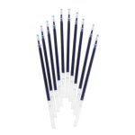 10pcs 0. 38mm gel encre stylo a bille recharge noir bleu rouge papeterie approvisionnement