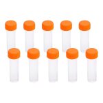 10pcs 5ml plastique congel� tubes a essai flacon vis seal cap pack conteneur avec joint en silicone
