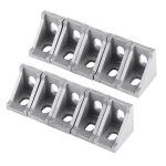 10pcs alliage d'aluminium en forme de l support d'angle attache de renfort d'angle droit 28x28mm