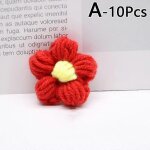 10pcs fleur appliquée tricoté a la main coudre sur patches floral applique décor pour vêtements chaussures ... 10pcs fleur appliquée tricoté a la main coudre sur patches floral applique décor pour vêtements chaussures ...