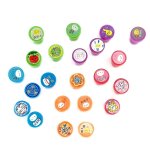 10pcs kid fun cartoon self inking rubber stamps scrapbooking cute school craft