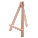 10pcs mini artiste en bois chevalet - triangle table de mariage support d'affichage - 15 x 8 cm