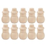 10pcs naturel blanc en bois peg poup�e ornement art artisanat enfants jouet 30x16x53mm