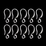 10pcs / set back boucle doreille franais fil doreille crochet avec boucle ouverte pour les bijoux ...