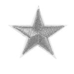 10pcs silver stars badges brodés fer sur les patchs motif applique stickers 10pcs silver stars badges brodés fer sur les patchs motif applique stickers