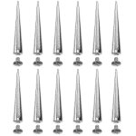10pcs solid punk bullet large spikes metal leather rivets diy silver cone studs 10pcs solid punk bullet large spikes metal leather rivets diy silver cone studs