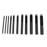 11pcs round hole punch set (1 - 10mm) outil de coupe de perforation