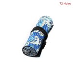 12 / 24 / 36 / 48 / 72 trous toile enrouler crayon sac stylo rideau pour etui maquillage wrap