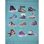 Super lot de 12 autocollants baskets sneakers collection nike air jordan 1 mid airmax - lot neuf stickers ... Super lot de 12 autocollants baskets sneakers collection nike air jordan 1 mid airmax - lot neuf stickers ...