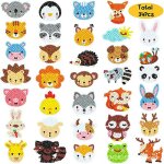 12 autocollants de peinture, de diamant chiot, kit de bricolage pour les enfants