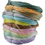12 couleurs 1, 2 mm cordon de satin 100 % nylon queue de rat cordon de soie fil de noeud chinois pour ...