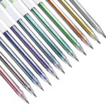 12 couleurs glitter gel pen set enfants dessin couleur surligneur pour coloriage livres artisanat doodling ...