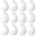 12 pack 3 pouces de mousse de p�ques blanc d�?uf en polystyr�ne artisanat oeuf en mousse de polystyr�ne ...