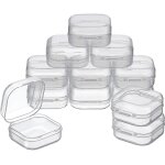 12 pack mini clear plastic bead storage containers organizers with lids diamond painting storage cases ... 12 pack mini clear plastic bead storage containers organizers with lids diamond painting storage cases ...