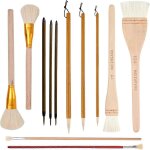 Poterie gla�ure pinceau ensemble formes assorties pour poterie, aquarelle - pinceaux d'art en poils de ...
