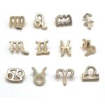 12 pices signe du zodiaque charmes ornements 12 constellation pendentif pour bijoux de bricolage
