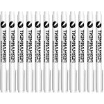 12 pices stylos de peinture acrylique blancs, marqueur permanent blanc indlbile, 1 - 2 mm pointe fine ...