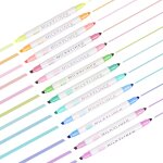 12 pices surligneurs couleurs assorties double pointe bible pastel surligneurs marqueurs sans saignement ...