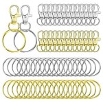120x alliage anti - corrosion pince de homard fermoirs longe pour porte - cls vacances bricolage