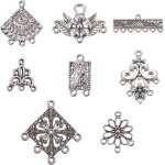 120 pices 8 formes de connecteurs de pendentifs de lustre de style tibtain