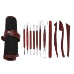 Argile douce sculpture outils multipurpose inoxydable poterie accessoires avec rouleau pack pour projets ...