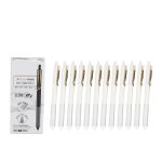 12pcs presse gel stylo 0. 38mm encre noire pointe fine stylo stylo a bille r�tractable pour les etudiants ...