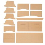 13 pcs acrylique portefeuille mod�le universel diy fait main en cuir artisanat accessoires