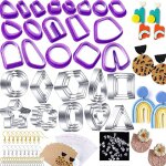 148 pices clay cutters diy clay cutters shapes pour fabricant de bijoux