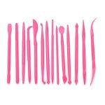 14pcs - ensemble de sculpture en plastique, silicone, acier, argile, cire, sculpture, outils de poterie, ...
