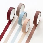 15 modèles de 5 rubans washi macaron simples et colorés, règle de coupure, bande de masquage pour scrapbooking ... 15 modèles de 5 rubans washi macaron simples et colorés, règle de coupure, bande de masquage pour scrapbooking ...