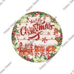 15 cm - dcoration de nol, signes ronds en bois, plaque suspendue en bois pour bonhomme de neige, vacances, ...