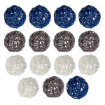 15 pcs boules de rotin dcoratif boule orbes vase remplissages table decor, pour plafond grapevine ball ...