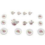 15 pi�ces service a th� en porcelaine miniature aliments plats chinois tasse