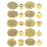 1500pcs 10 styles perles d¿or assortiment de fabrication de bijoux perles en vrac pour bricolage bracelet ... 1500pcs 10 styles perles d¿or assortiment de fabrication de bijoux perles en vrac pour bricolage bracelet ...